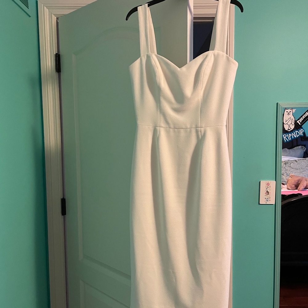 white classy dress.